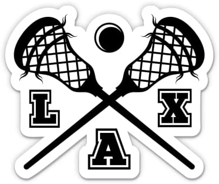 LAX Lacrosse-Matrica - 3 Laptop Matrica - Vízhatlan Pvc Autó, Telefon, Víz, Üveg - Lacrosse Matrica