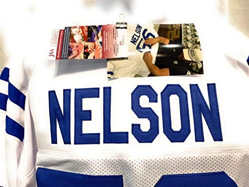 Quenton Nelson Indianapolis Colts Aláírt Autogramot Fehér Egyéni Jersey SZÖVETSÉG Hiteles Tanúja