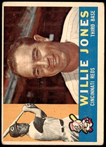 1960 Topps 289 Willie Jones Cincinnati Reds (Baseball Kártya) Dean Kártyák 2 - JÓ Vörösök