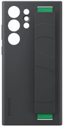 SAMSUNG Galaxy S23 Ultra Szilikon Tartás Telefon Esetében, védőburkolat w/Selymes Textúra, Levehető Pánt, Nemzetközi Változat