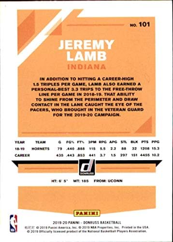 2019-20 Donruss 101 Jeremy Bárány NM-MT Pacers