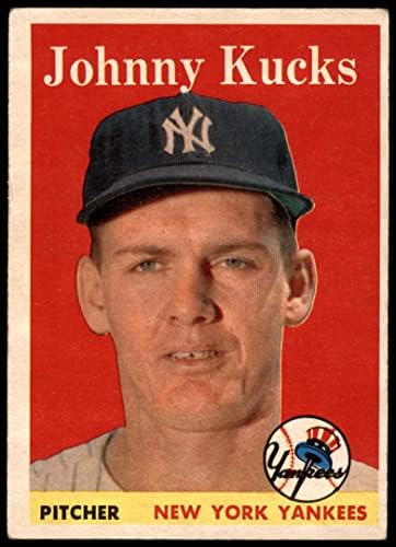 1958 Topps 87 Johnny Kucks New York Yankees (Baseball Kártya) VG Yankees
