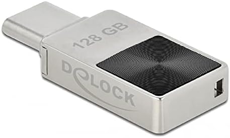 Delock Mini USB 3.2 Gen 1 USB-C Memory Stick 128 GB-os Fém Burkolat 54085 Ezüst