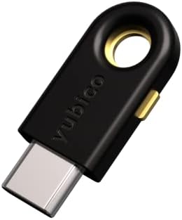 Yubico YubiKey 5C - Két Tényező Hitelesítés USB Kulcs, Illik az USB-C Port - Védi Az Online Fiókokat, Több Mint egy Jelszót,
