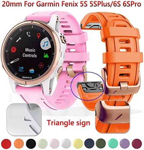 XIRIXX 20MM Watchband Pántok a Garmin Fenix 7S 6S 6SPro Nézni gyorskioldó Szilikon Easy Fit Csukló Zenekarok A Garmin Fenix
