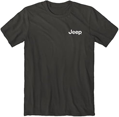 Jeep Jeti Férfi Rövid Ujjú Póló, Szürke | Jeti, Wrangler Unlimited LJ Design | Ringspun Pamut, Füst