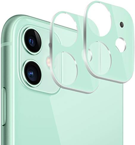 (2 Csomag) iPhone 11 Kamera Lencséjét Védő, BÁZIS PLÁZA Por 9H Edzett Üveg Kamera Lencséje Képernyő Fedél iPhone 11 6.1,