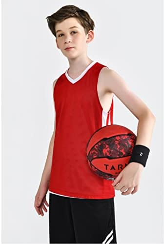 10 Csomag Ifjúsági Fiúk Reverzibilis Háló Teljesítmény Sportos Kosárlabda Mez Üres Csapat Egyenruhát Sport Meccs Ömlesztett