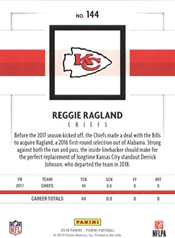 2018 Panini NFL-Foci 144 Reggie Ragland Kansas City Chiefs Hivatalos Kereskedési Kártya