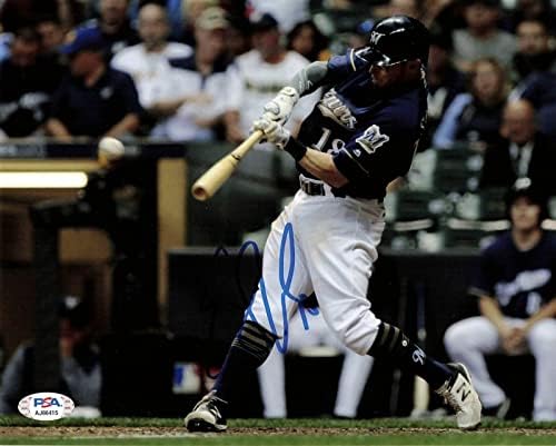 ERIC SOGARD aláírt 8x10 fotó PSA/DNS-Milwaukee Brewers Aláírt - Dedikált MLB Fotók